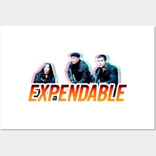 Expend4bles expandables 4 and Megan Fox themed graphic design by ironpalette. Posters and Art